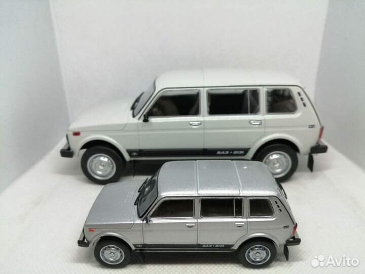 Модель ваз-2131 «Нива» 5-дверная в масштабе 1:24