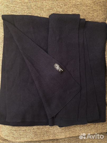 Шарф палантин большой синий