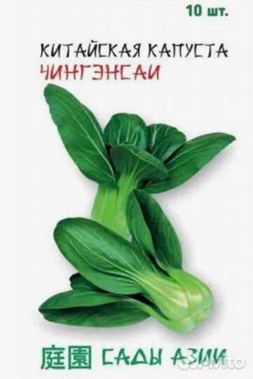 Капуста китайская Чингэнсаи 10 шт Сады Азии