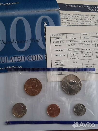 Набор монет США 2000 год