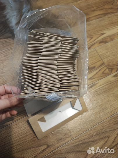 Крафт коробки с окошком