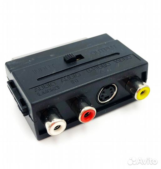 Переходник Scart штекер - AV гнездо