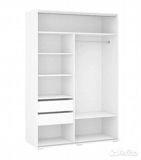 Шкаф купе Белый Глянец 3 метра