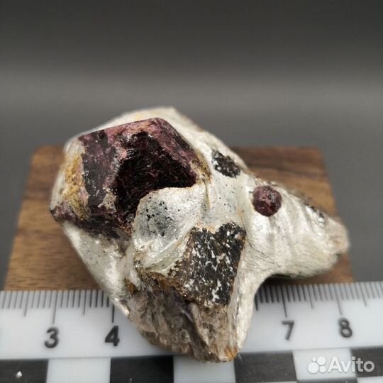 Альмандин и ставролит в сланце