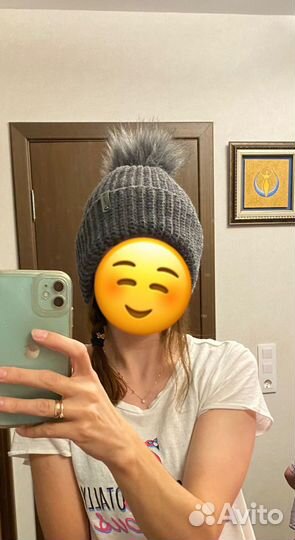 Шапка вязаная ручная работа