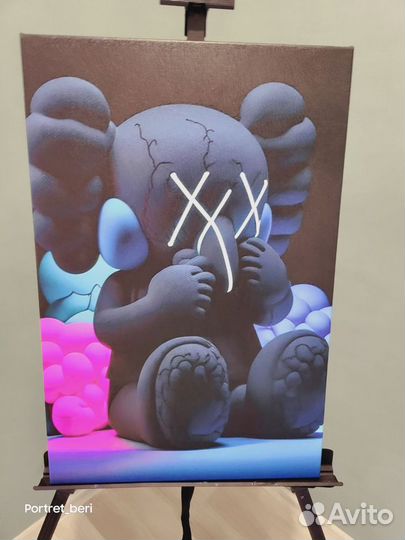 Картина на холсте kaws кавс