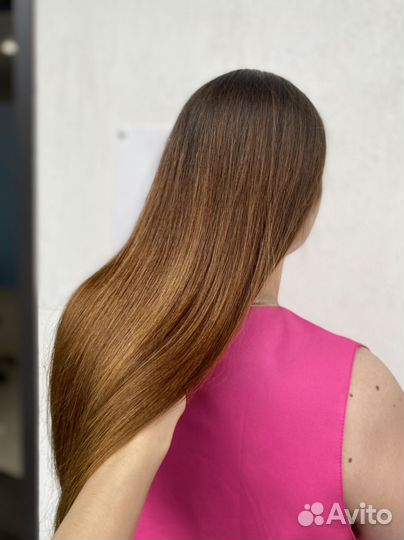 Кератиновое выпрямление волос