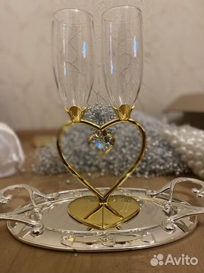 Бокалы свадебные (фужеры свадебные)