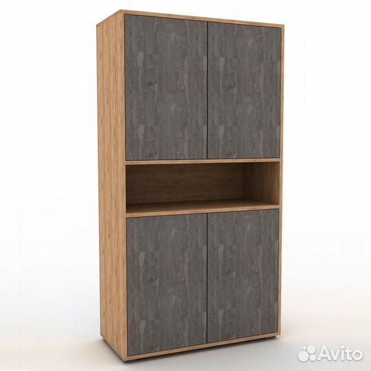 Стеллаж Толга-202kl дуб крафт золотой деревянный п