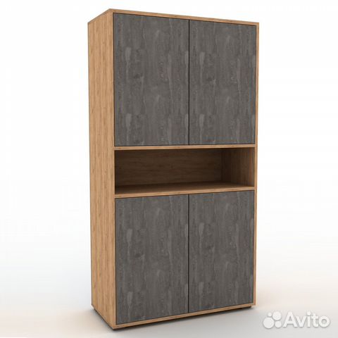 Стеллаж Толга-202kl дуб крафт золотой деревянный п