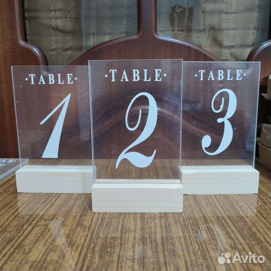 Номерки на столы на свадьбу