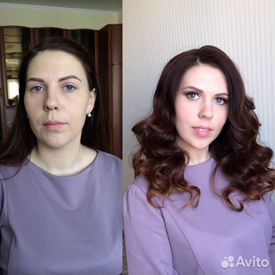 Макияж и локоны (образ)