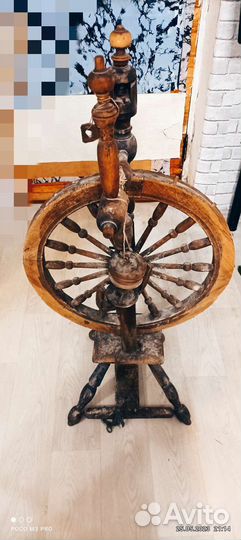 Прялка деревянная старинная