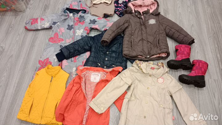 Огромный пакет одежды на девочку 98-104