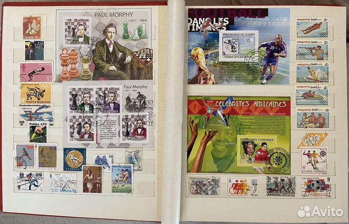 Альбом с марками Спорт. 28 стр