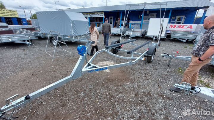 Прицеп 1Е.101 для перевозки лодки. Доставляем