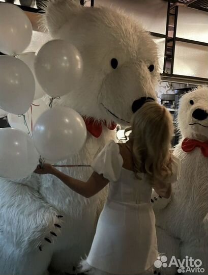 Белый мишка поздравление