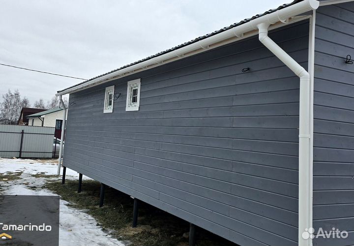 Дачный домик 8х10 каркасный дом