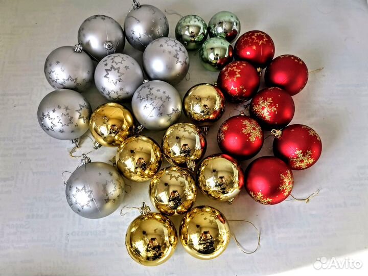 Ёлочные шары новогодние Набор 26 штук, за все