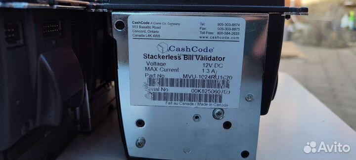 Купюроприемник Cash code mvu