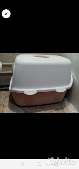 Кошачий лоток закрытый большой