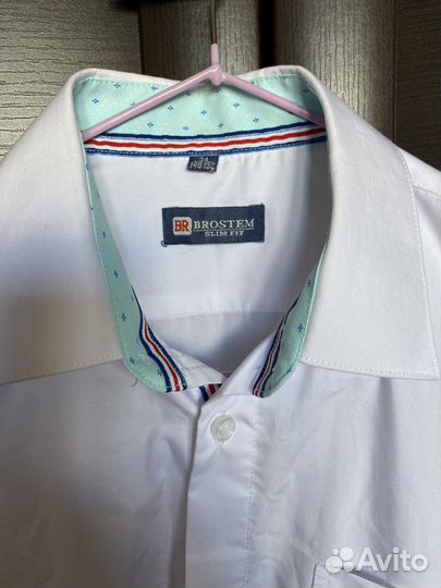 Рубашка белая для мальчика, р.34(146-52)