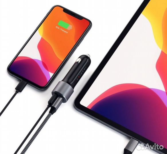 Зарядка в прикуриватель satechi 72w