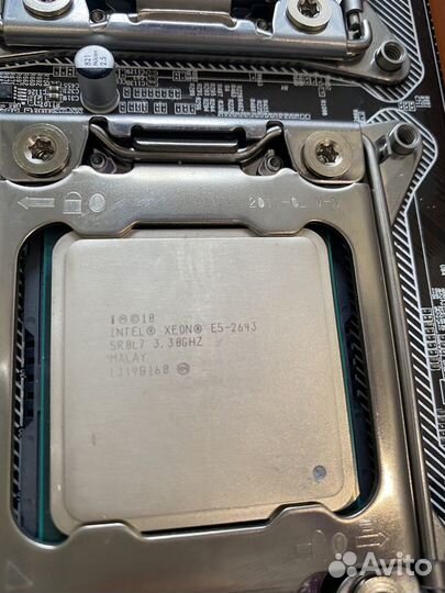 Комплект 2*Xeon 2643 (6-12 ядер) +64 gb+x79-1.2