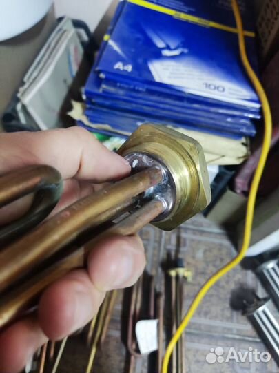 Тэн для водонагревателя 2 квт фланец