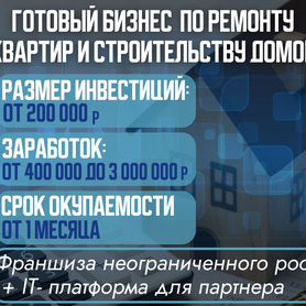 Франшиза ремонта квартир и строительства домов