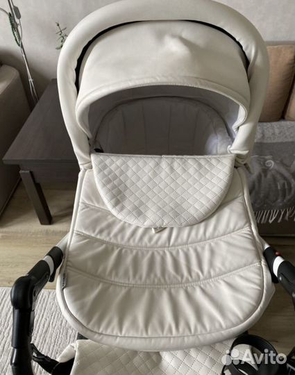 Коляска 3 в 1 экокожа