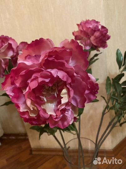 Цветок пион искусственный