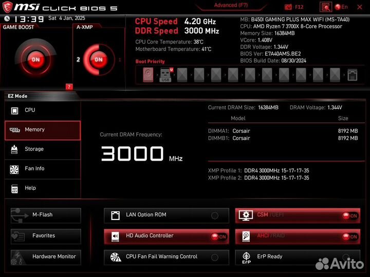 Corsair vengeance LED 2x8gb 16gb