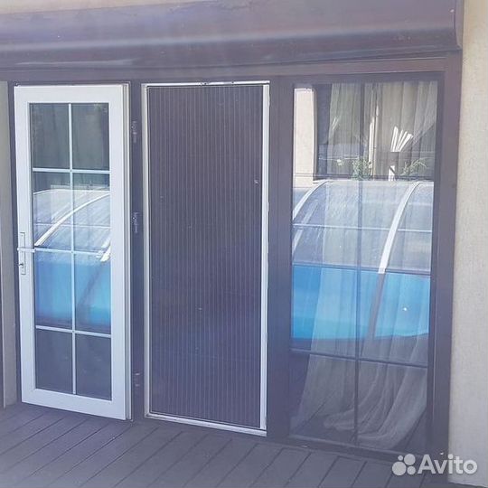 Москитные сетки плиссе на окна и двери