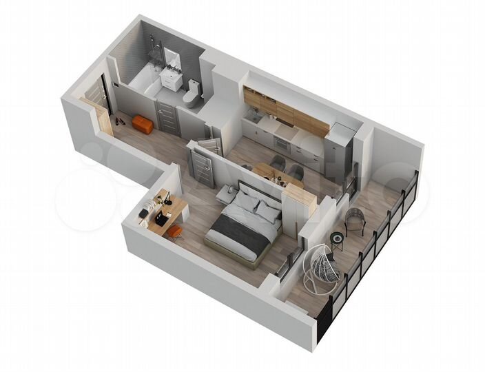 1-к. квартира, 40,1 м², 5/18 эт.