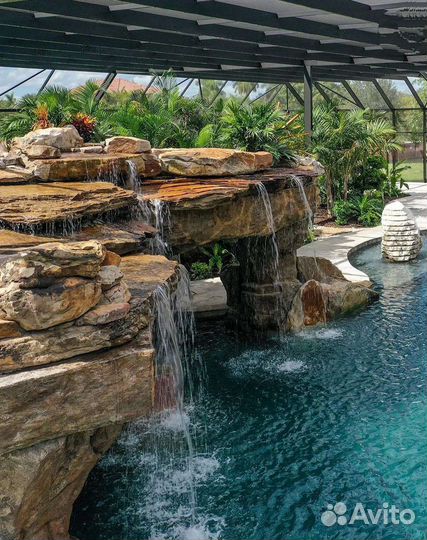 Водопады и Фонтаны Скалы из Бетона Art-Beton