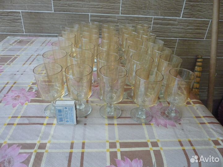 Рюмки цветное стекло СССР