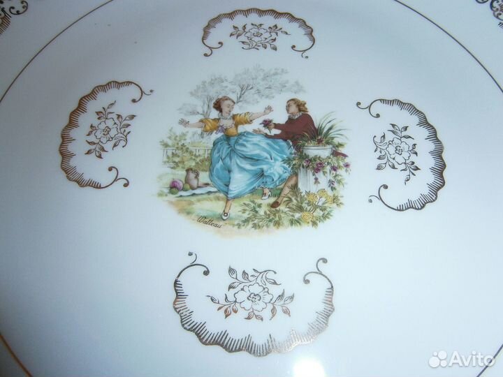 Винтажное Фарфоровое блюдо Франция Лимож CNP