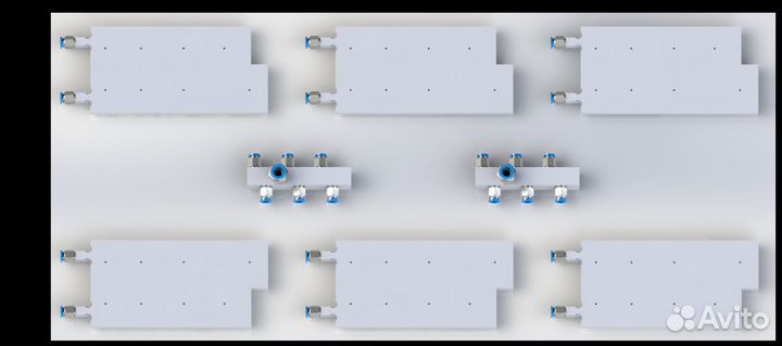 Комплект водоблоков для Antminer S19 j Pro с брс