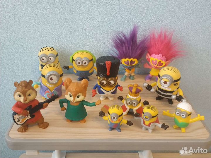Игрушки из Макдональдс(Миньоны,Бурундуки,Тролли)