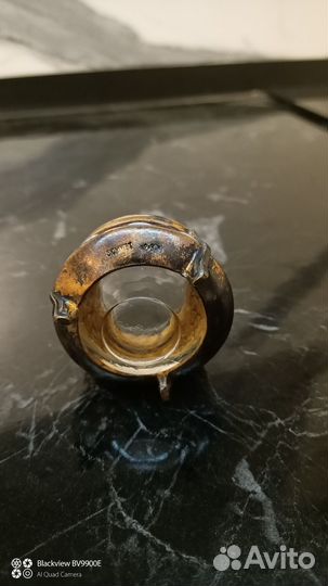 Солонка мельхиор с ложкой СССР