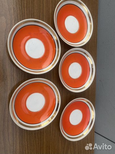 Чайные блюдца от сервиза,производства времен СССР