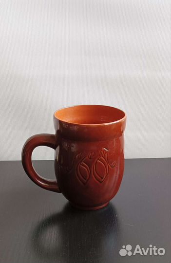 Глиняная пивная кружка 1л