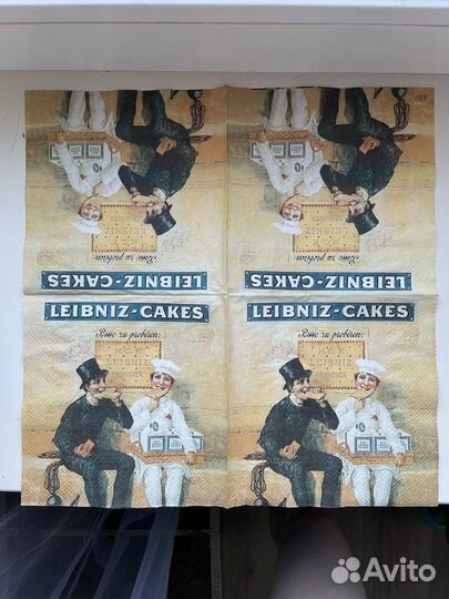 Салфетка для декупажа, 33х33 см, Leibniz-Cakes