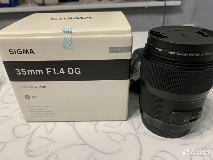 Объектив sigma 35 mm f 1.4 for canon ART
