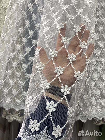 Тюль с вышивкой Турция