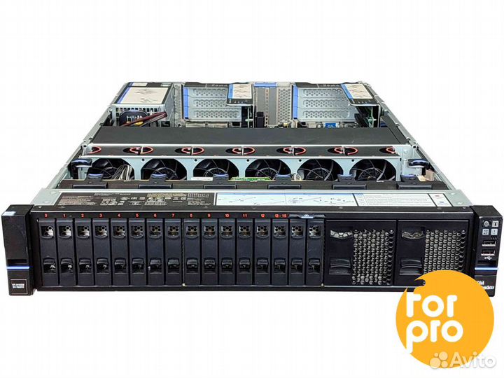 Сервер IBM X3650 M5 16SFF 2xE5-2609v3 32GB, M5210
