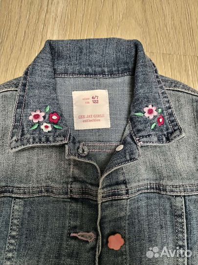 Джинсовая куртка для девочки 116 122