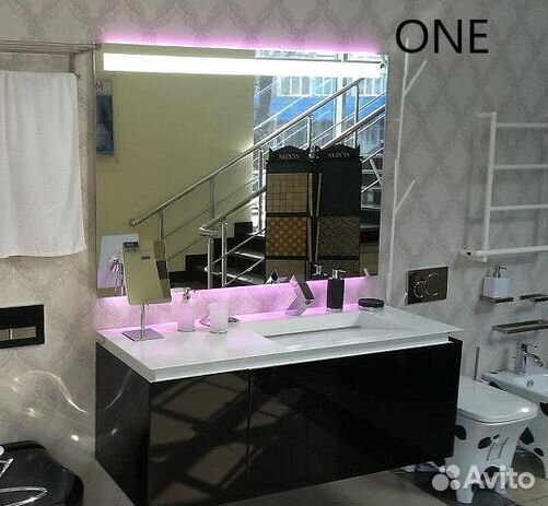 Зеркало с подсветкой любой формы