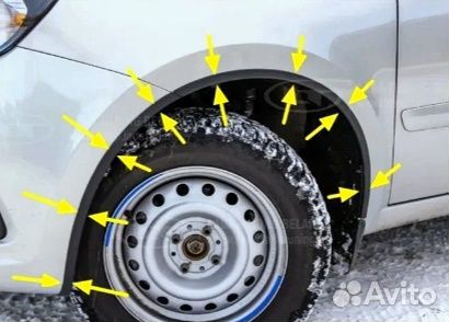 Накладки на арки Гранта Калина Веста Датцун